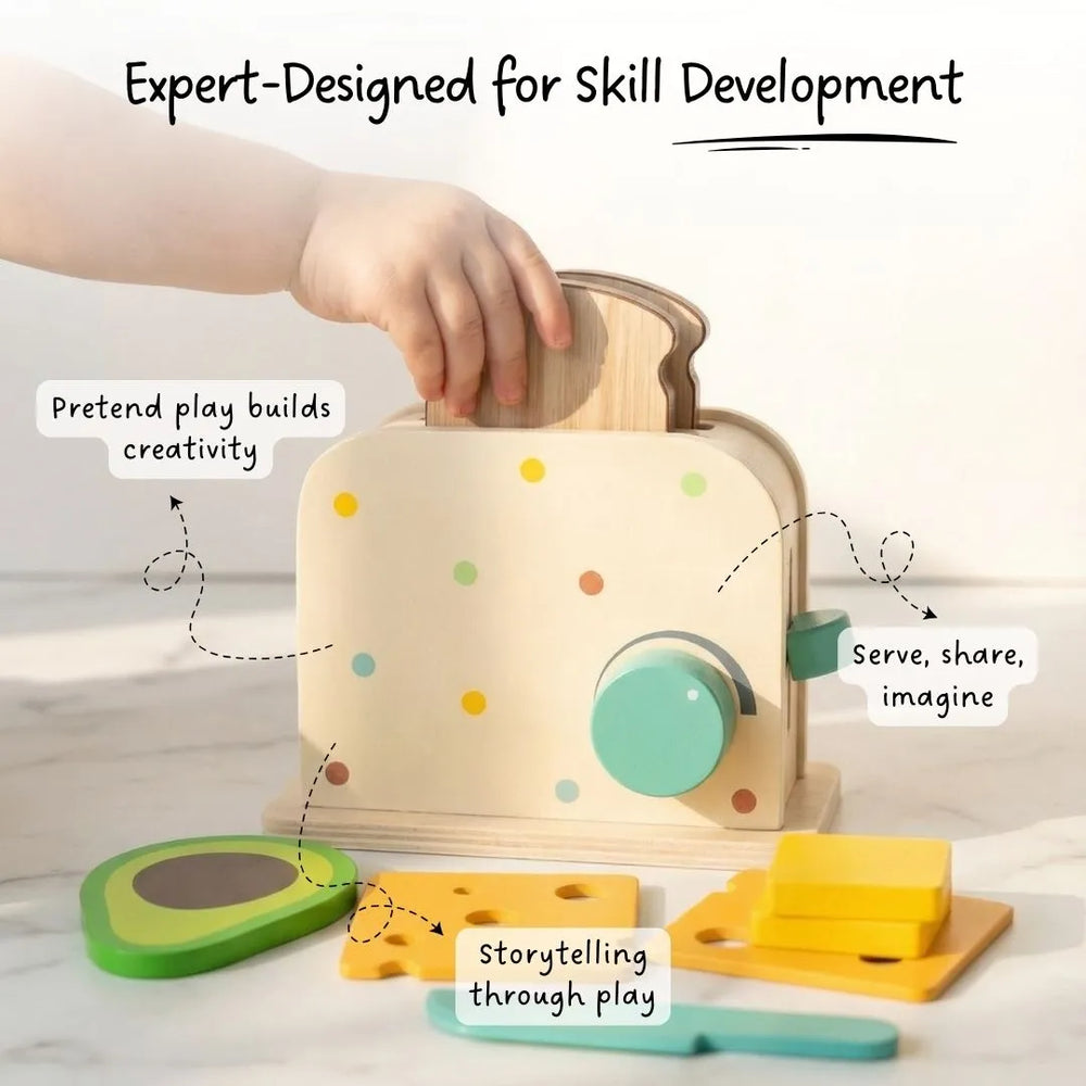 Buy Coffee & Toaster Pretend Play Set Online - Lillbud 