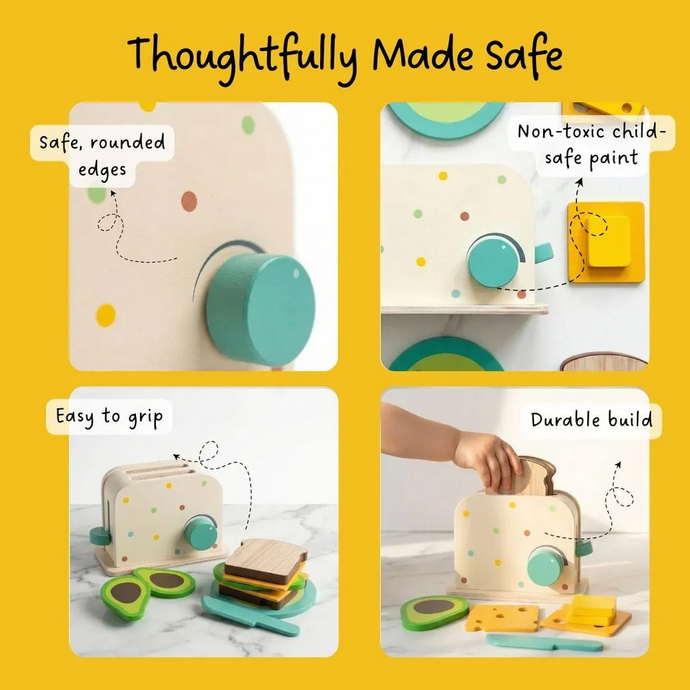 Buy Coffee & Toaster Pretend Play Set Online - Lillbud 