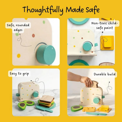 Buy Coffee & Toaster Pretend Play Set Online - Lillbud 