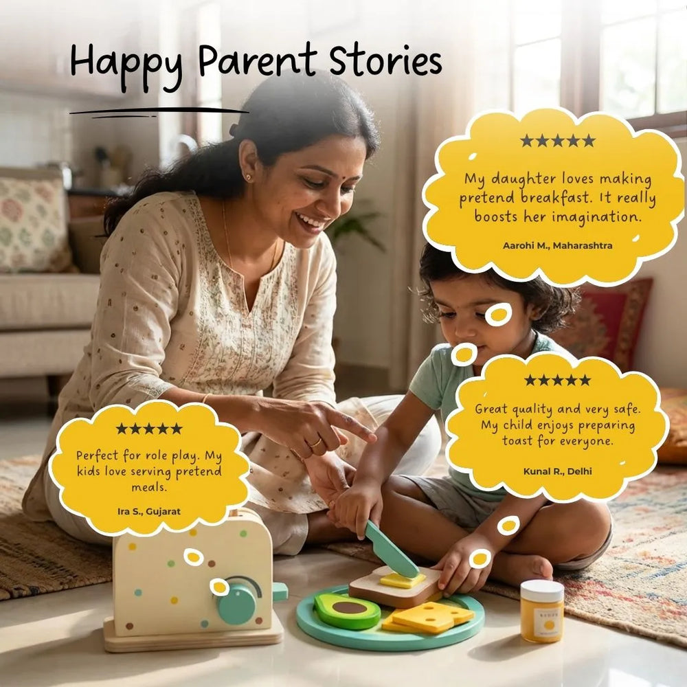 Buy Coffee & Toaster Pretend Play Set Online - Lillbud 