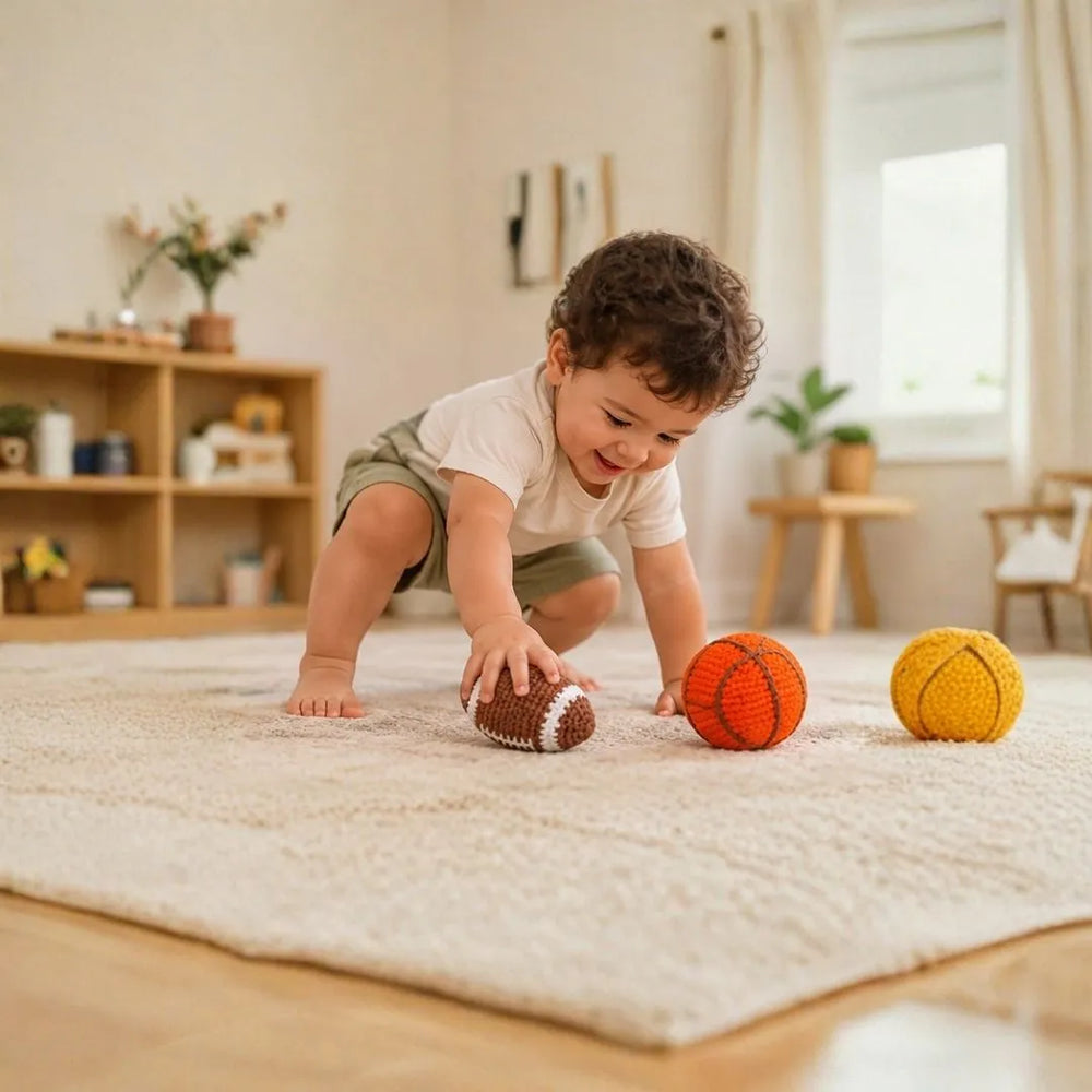 Buy Toss and Play - Crochet Balls Set Online - Lillbud