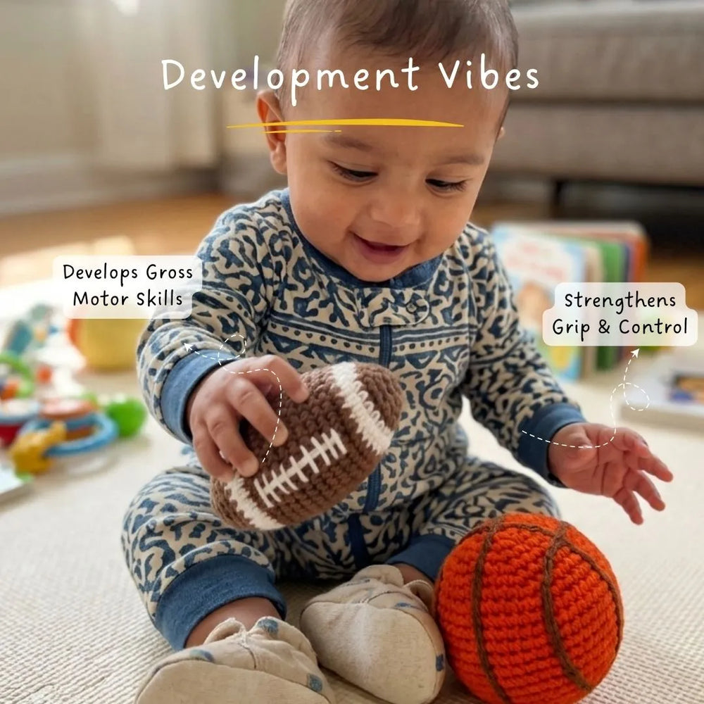 Buy Toss and Play - Crochet Balls Set Online - Lillbud