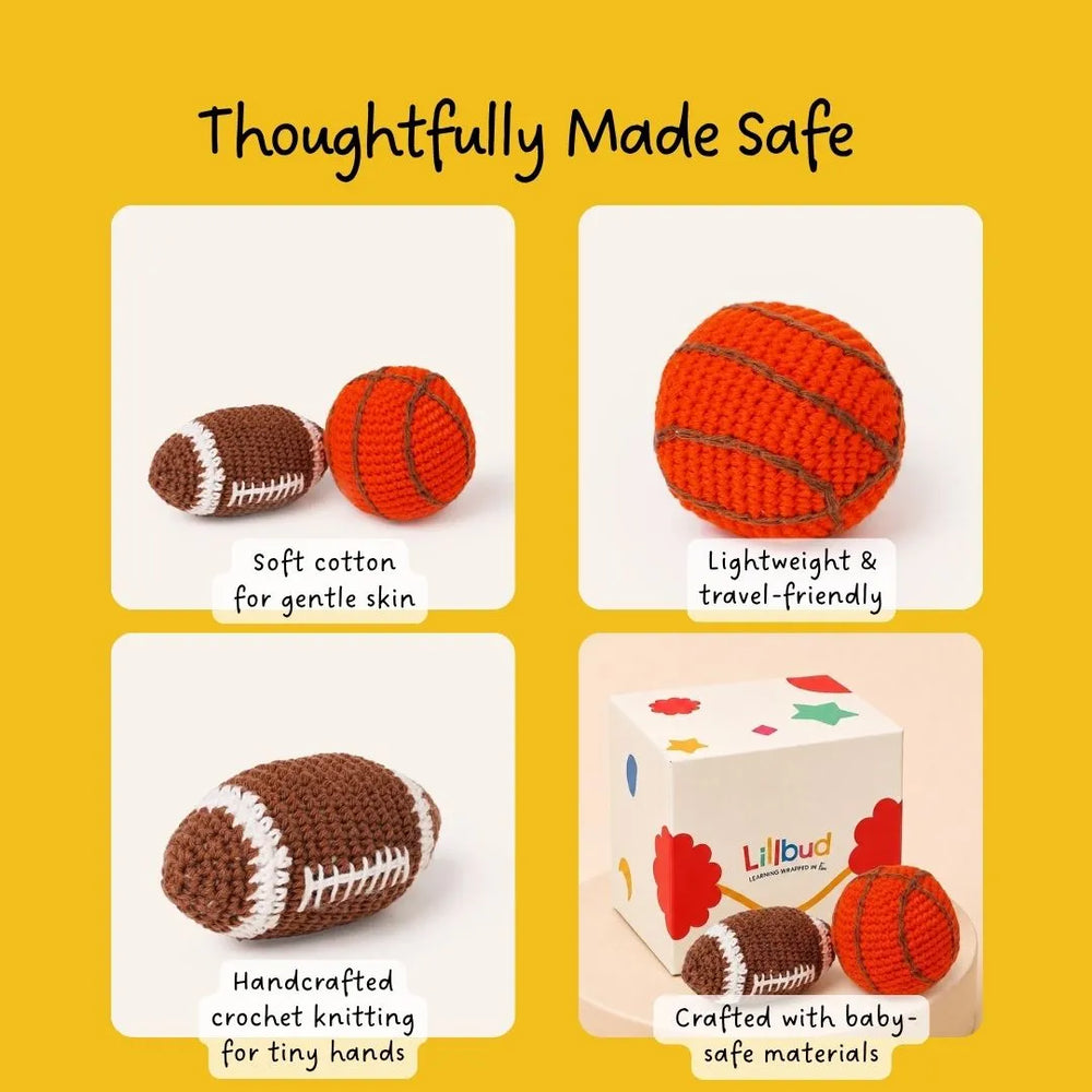Buy Toss and Play - Crochet Balls Set Online - Lillbud