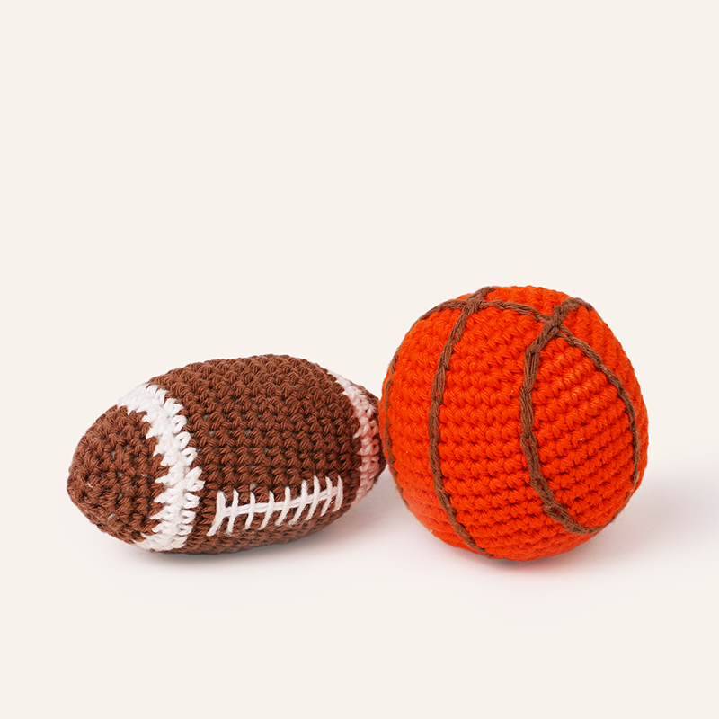 Buy Toss and Play - Crochet Balls Set Online - Lillbud 