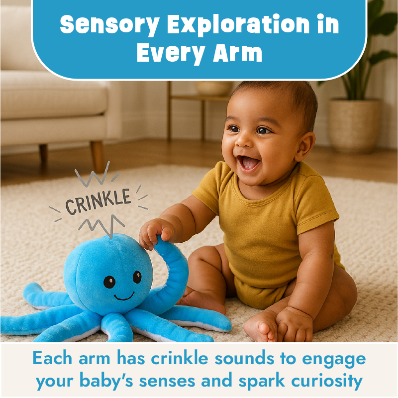 Buy Octopus Soft Toy with easy to grasp arms Online - Lillbud 