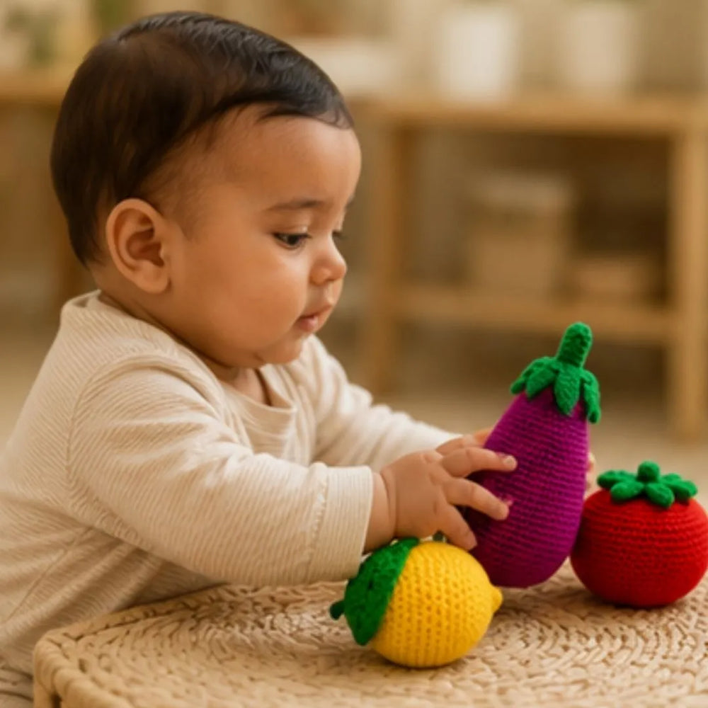 Veggie Munch Set - Crochet set for pretend play