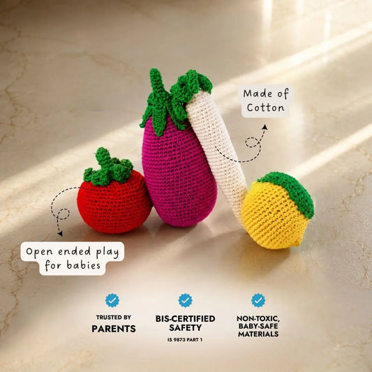 Veggie Munch Set - Crochet set for pretend play