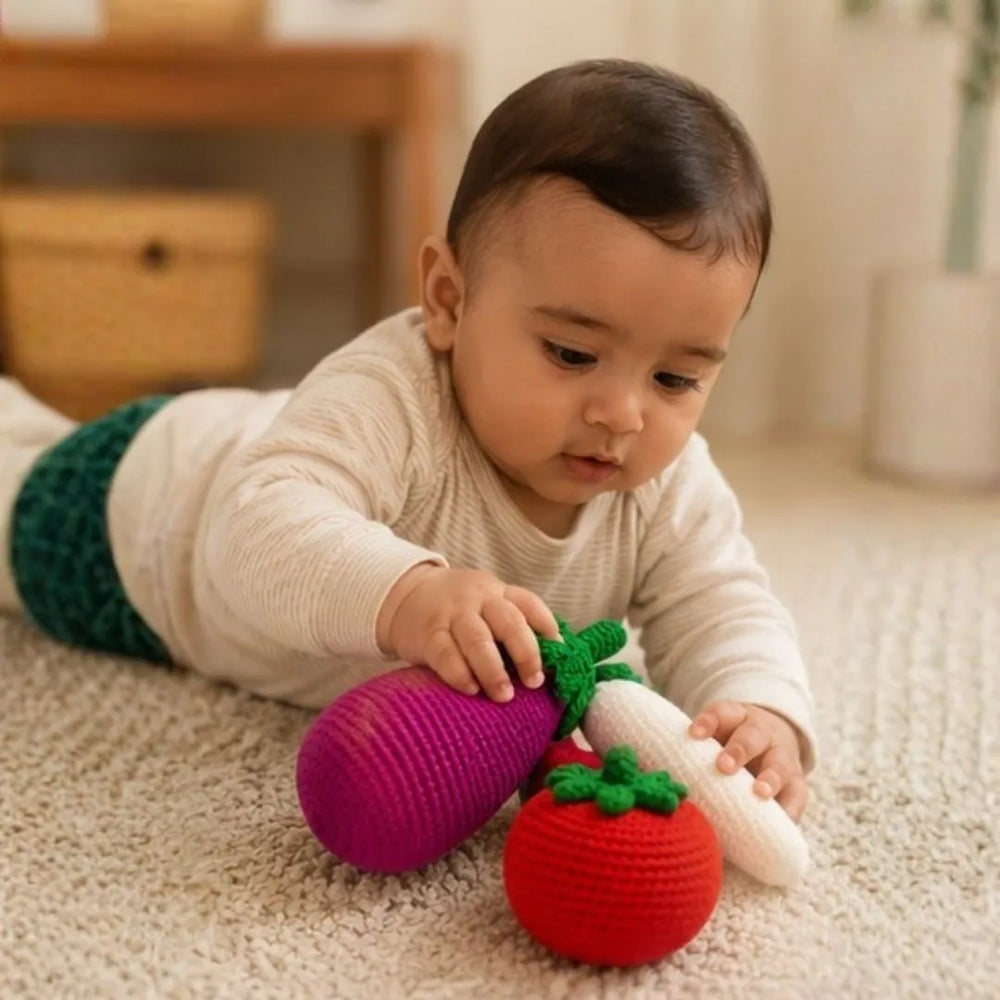 Veggie Munch Set - Crochet set for pretend play