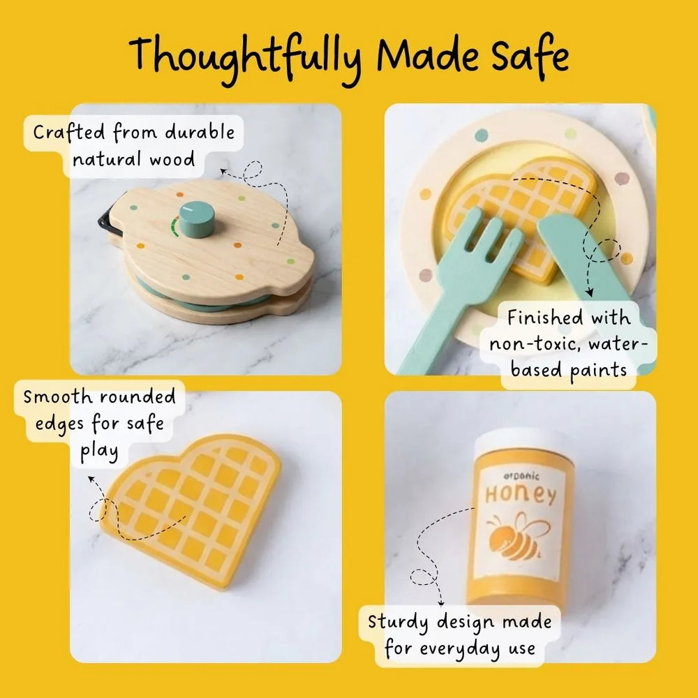 Buy Super Premium Waffle Maker Pretend Play Set Online - Lillbud 