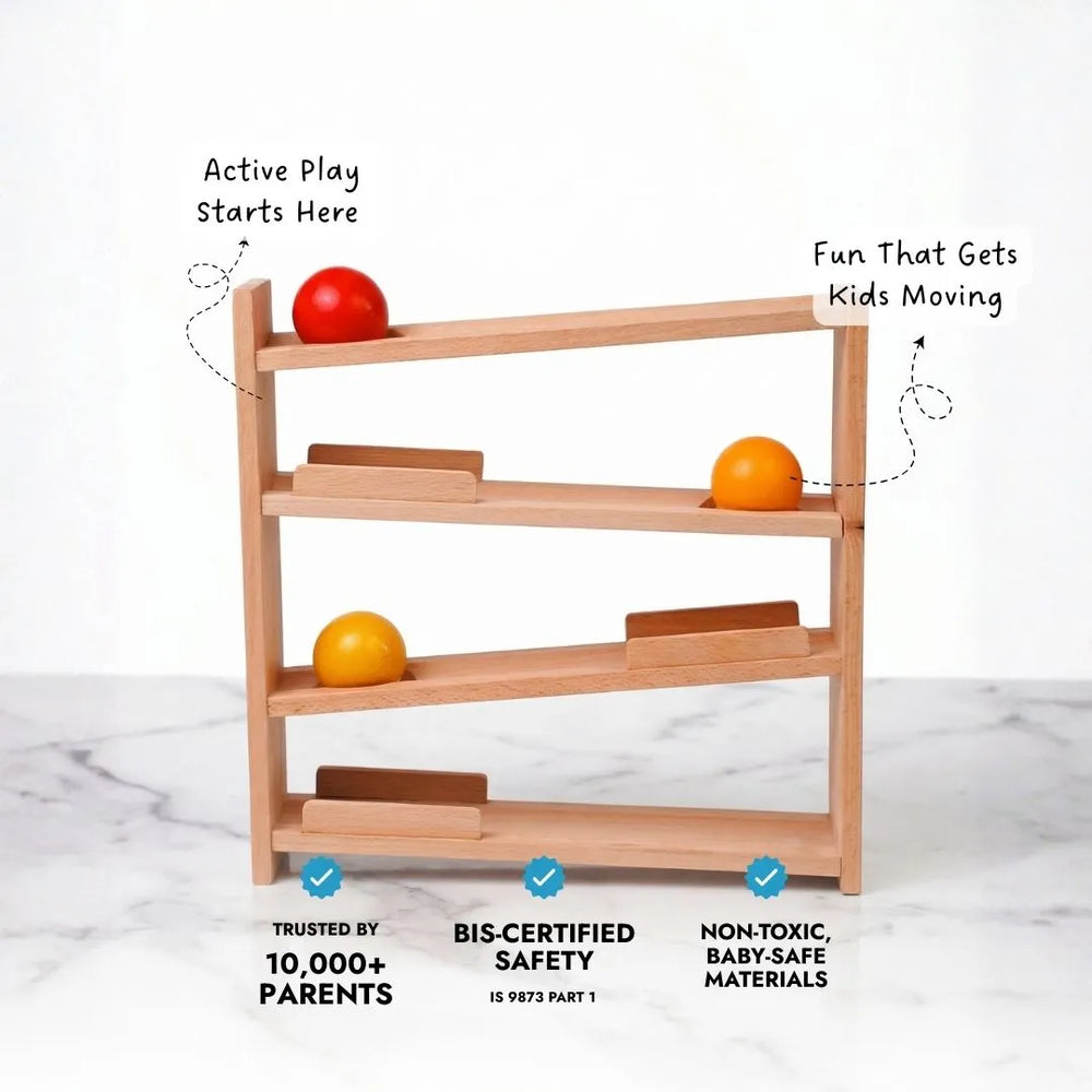 Buy Roll and Watch - Wooden Ball Tracker Online - Lillbud 