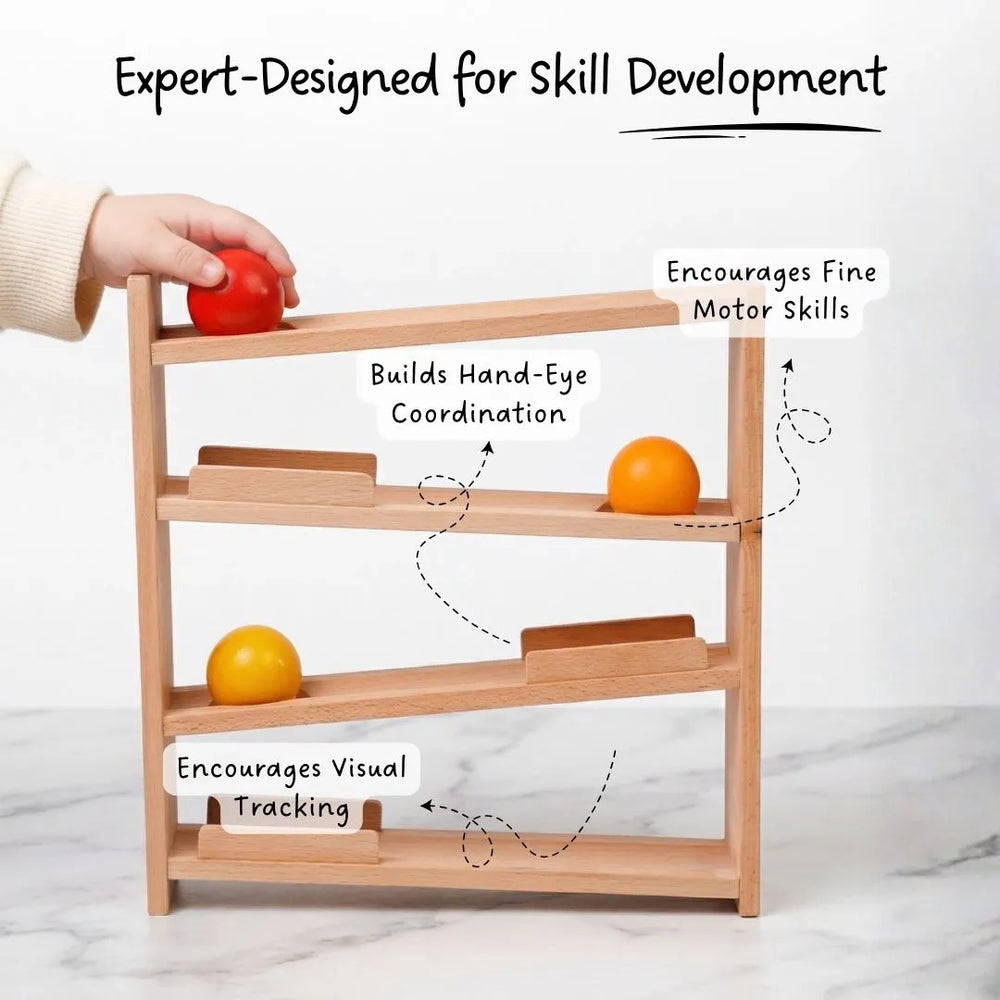 Buy Roll and Watch - Wooden Ball Tracker Online - Lillbud 