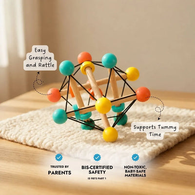 Buy Atom Ball - Sensory Grasping Toy and Rattle Online - Lillbud