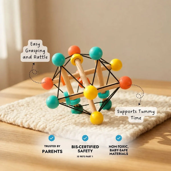 Atom Ball - Sensory Grasping Toy and Rattle