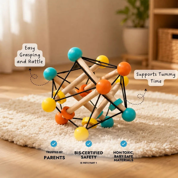 Atom Ball - Sensory Grasping Toy and Rattle