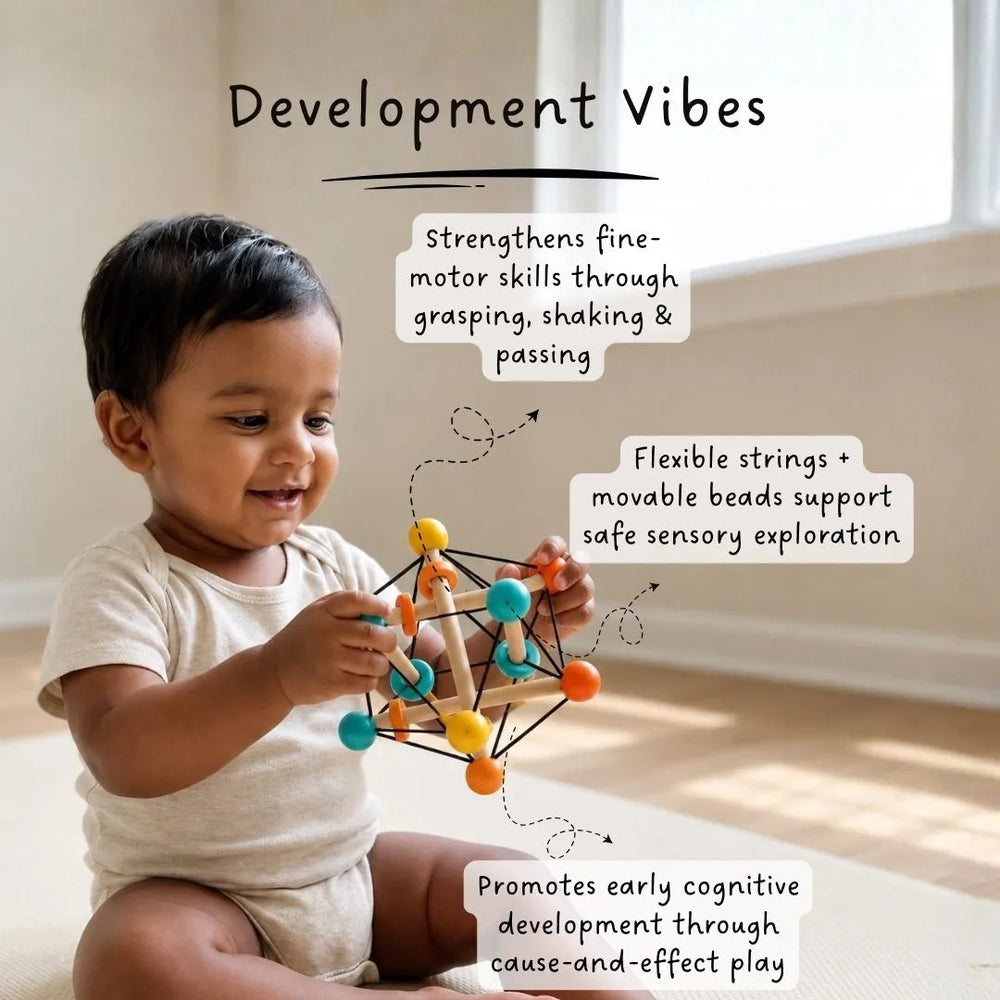 Atom Ball - Sensory Grasping Toy and Rattle