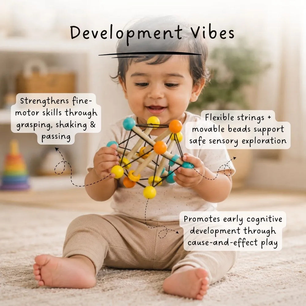 Atom Ball - Sensory Grasping Toy and Rattle
