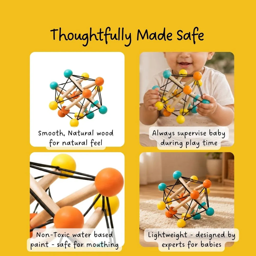 Atom Ball - Sensory Grasping Toy and Rattle