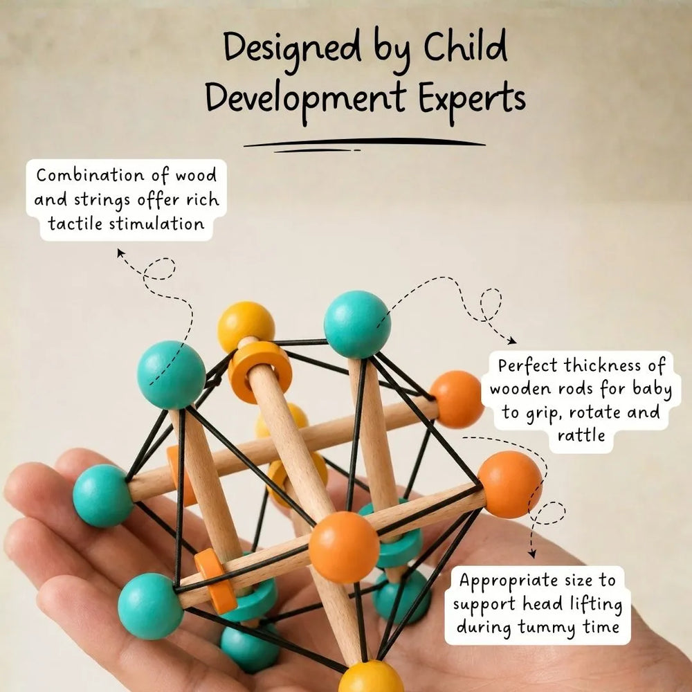 Atom Ball - Sensory Grasping Toy and Rattle