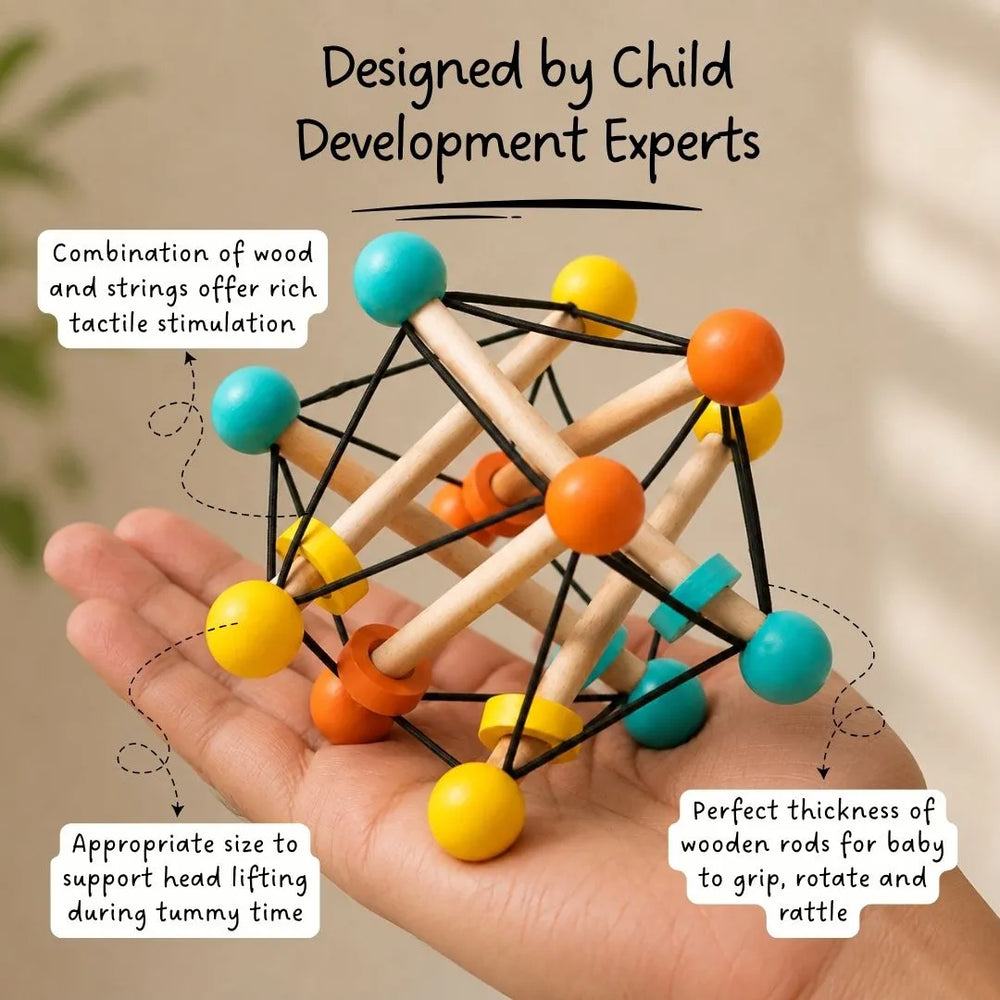 Atom Ball - Sensory Grasping Toy and Rattle