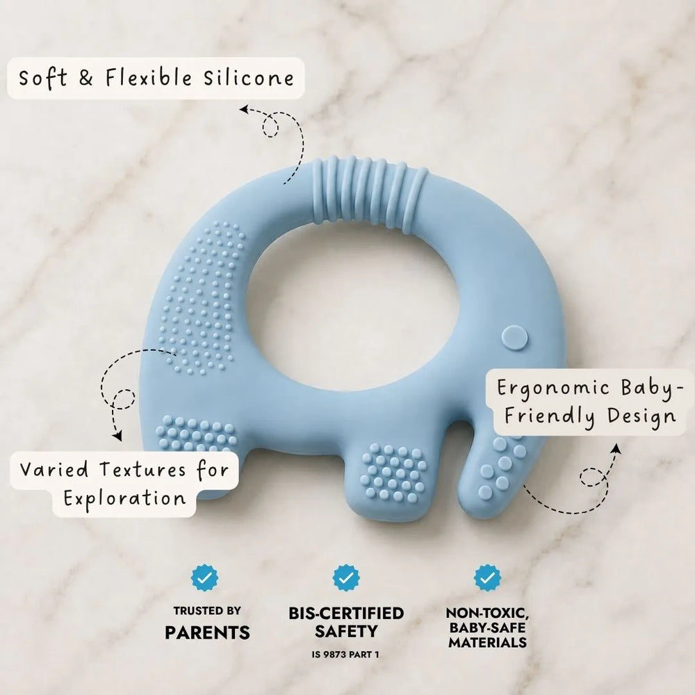 Ellie Grip Teether- Blue, Green (Set of 2)