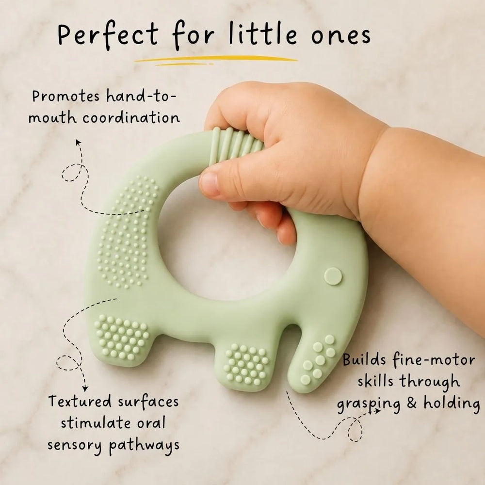 Ellie Grip Teether- Blue, Green (Set of 2)