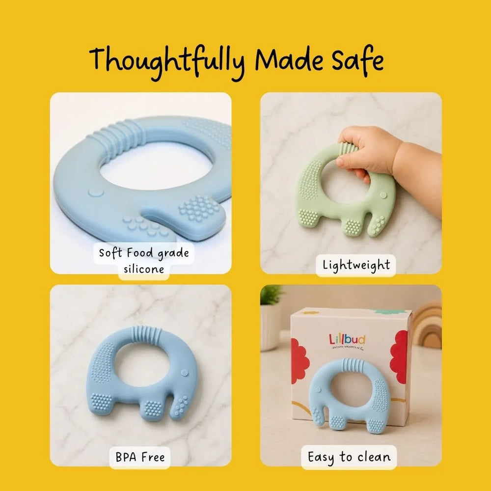 Ellie Grip Teether- Blue, Green (Set of 2)