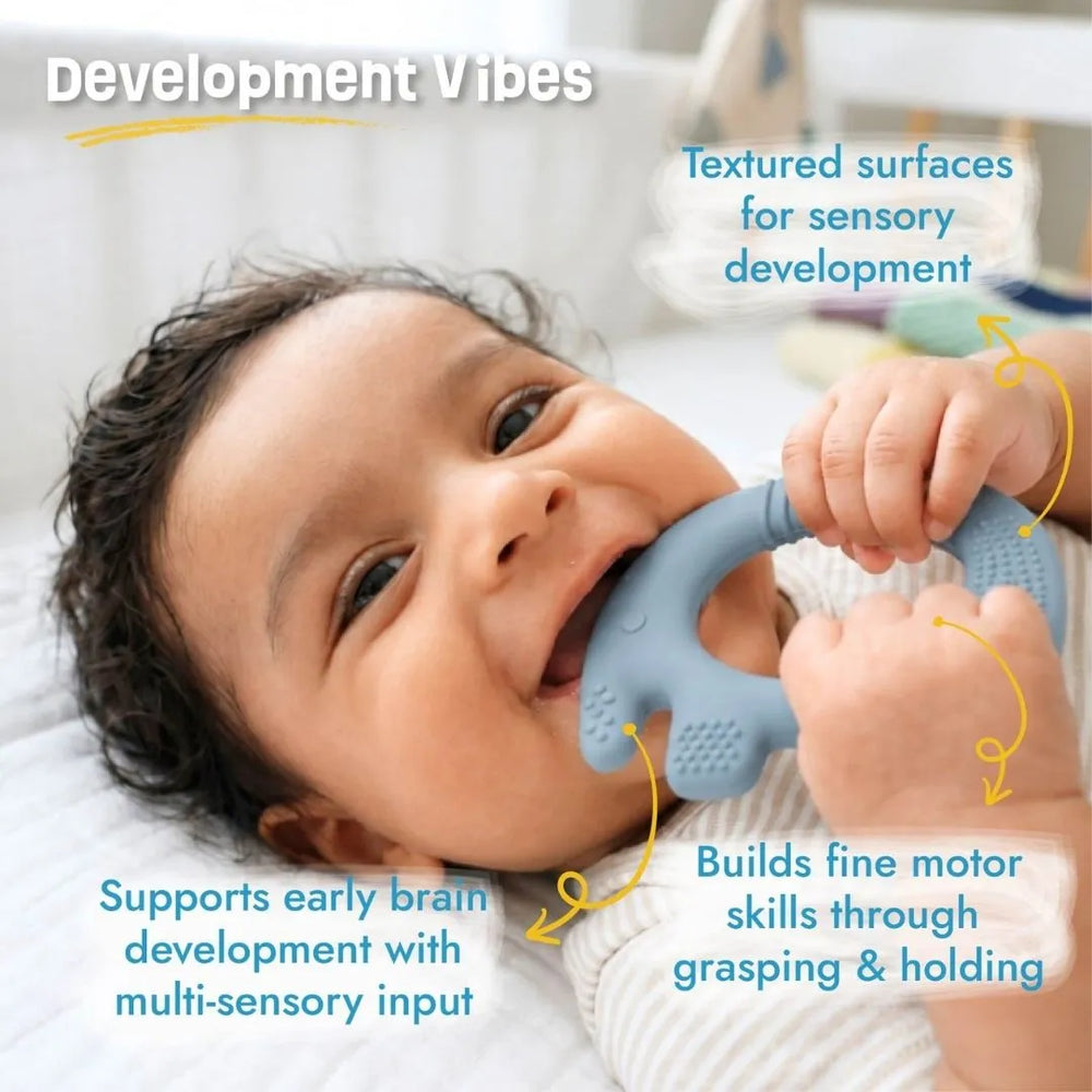 Ellie Grip Teether- Blue, Green (Set of 2)
