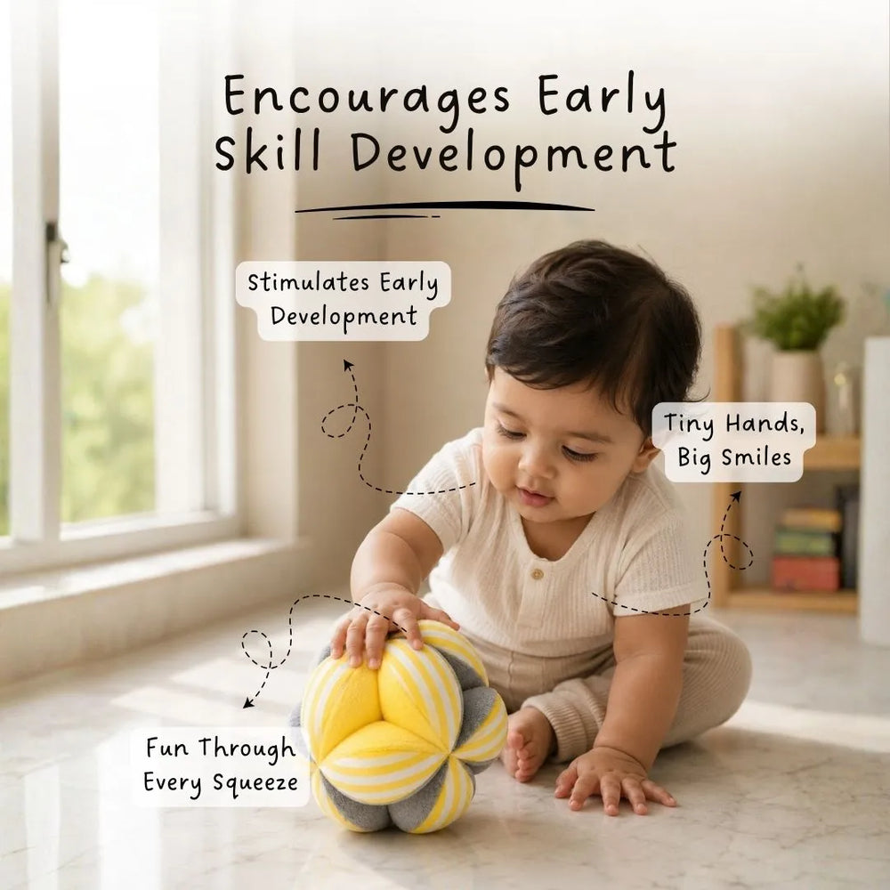 Fuzzy Grab Clutch Ball for Grasping and Fine Motor skills for babies
