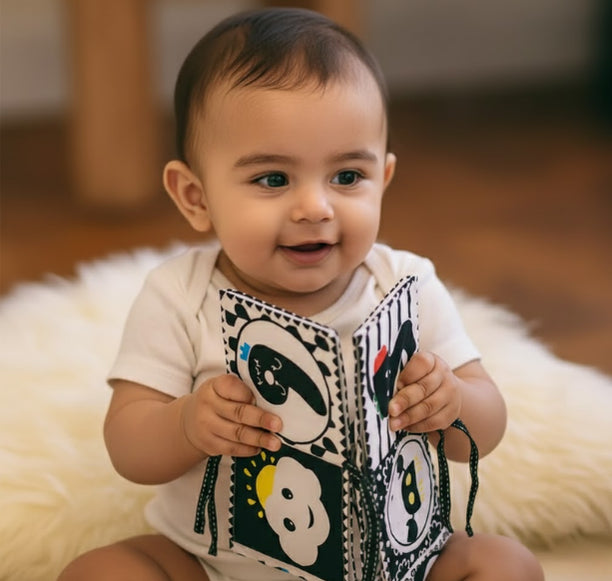 Black and White Cloth Book