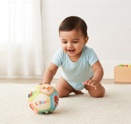 Animal Pals Ball - Scuba Fabric Soft Football for Babies