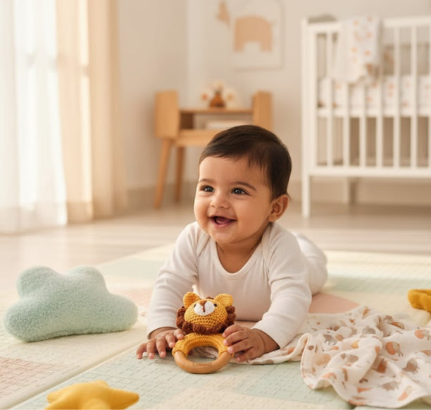 Buy Lion Crochet Rattle Online - Lillbud 