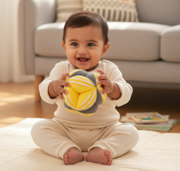 Buy Fuzzy Grab Clutch Ball for Grasping and Fine Motor skills for babies Online - Lillbud 