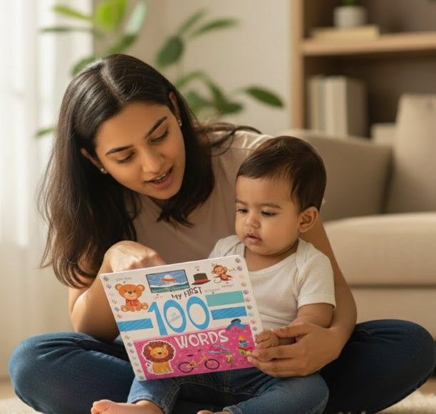 Buy My First 100 Words - Board Book Online - Lillbud 