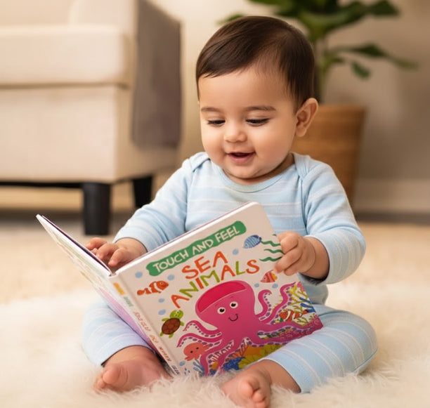 Buy Sea Animals - Touch and Feel Sensory Board Book Online - Lillbud 