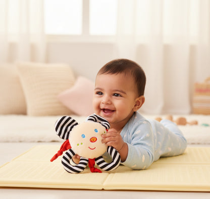 Snuggle Clutch - High contrast sensory soft toy for babies