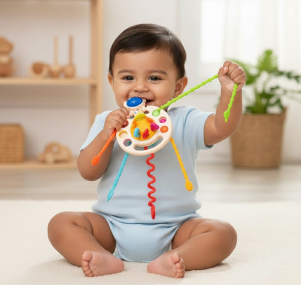 Buy Tug and Pop - Pull String Teether Online - Lillbud