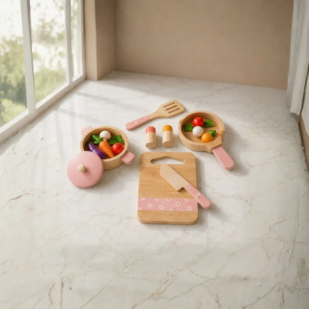 Buy Super Premium Mini Chef Kitchen Pretend Play Set Online - Lillbud