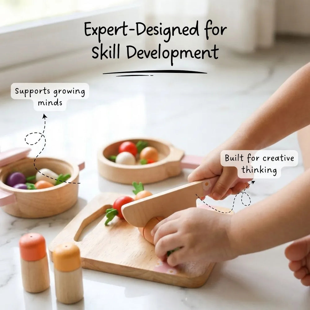 Buy Super Premium Mini Chef Kitchen Pretend Play Set Online - Lillbud