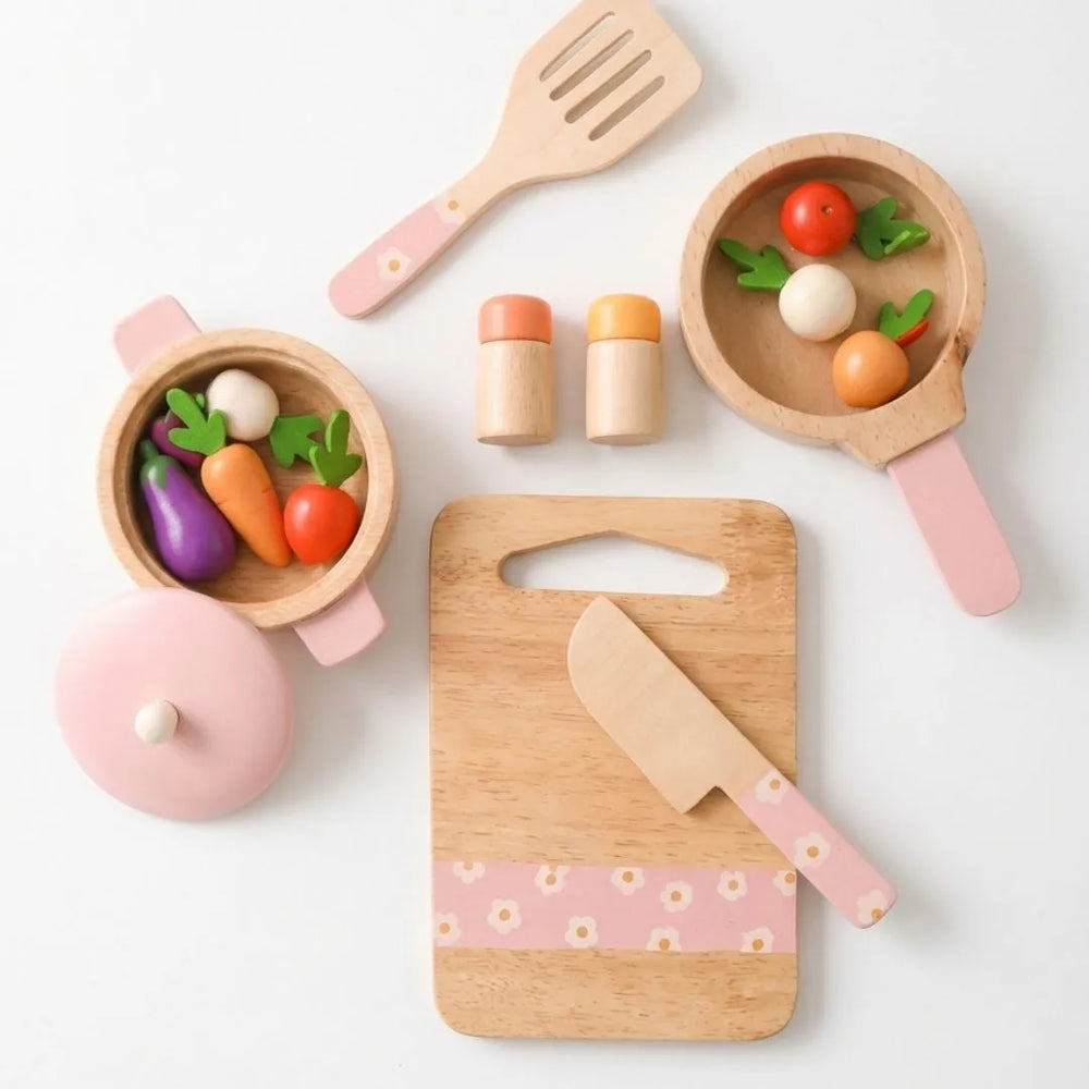 Buy Super Premium Mini Chef Kitchen Pretend Play Set Online - Lillbud