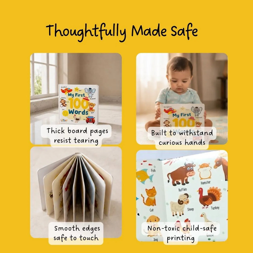 Buy My First 100 Words - Board Book Online - Lillbud
