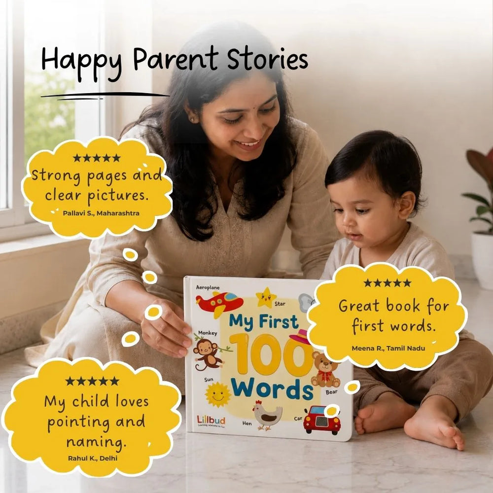 Buy My First 100 Words - Board Book Online - Lillbud