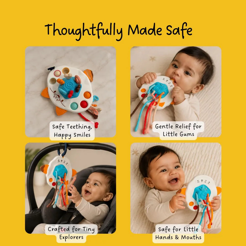 Buy Pull String Teether - Large - Honeybee Online - Lillbud