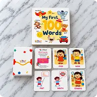 My First 100 Words board book and picture flash cards